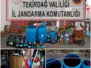 Tekirdağ’da 360 litre sahte içki ele geçirildi