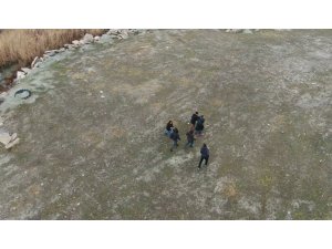 Kablo hırsızları drone’lu operasyonla yakalandı