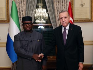 Cumhurbaşkanı Erdoğan, Sierra Leone Cumhurbaşkanı Julius Maada Bio ile görüştü