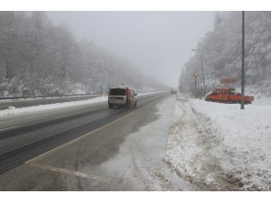 Bolu Dağı’nda kar kalınlığı 1 metreye ulaştı