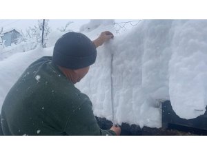 Bartın’da kar kalınlığı 78 santimetreye ulaştı