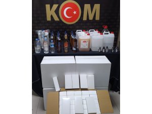 Karaman’da kaçak alkol operasyonu