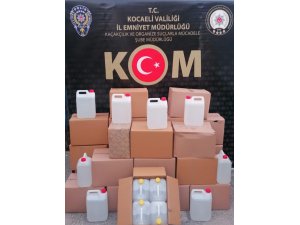 Polisin durdurduğu araçtan 520 kilogram etil alkol çıktı