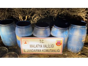 Malatya’da 2 bin litre sahte alkol ele geçirildi