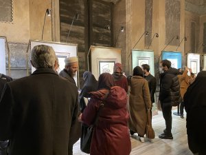 Kur’an-ı Kerim’deki ‘İman’ ayetleri hat sanatıyla Ayasofya Camii’nde sergilendi