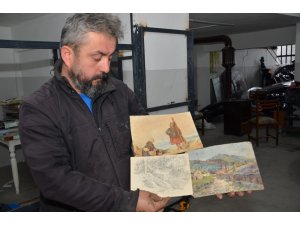 Eskici pazarından aldığı tablodaki saç telinin Van Gogh’a ait olduğunu iddia etti