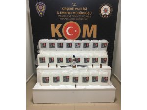 Kırşehir’de 125 litre etil alkol ele geçirildi