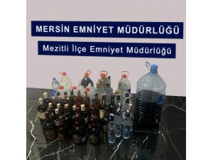 Mersin’de kaçak içki operasyonu