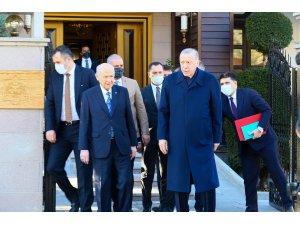 Cumhurbaşkanı Erdoğan ile MHP lideri Bahçeli’nin görüşmesi sona erdi