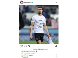 Merih Demiral ve takım arkadaşları Ahmet Çalık’ı andı