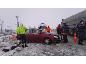 Trafik kazası 4 yaralı