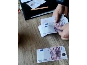 Mersin’de sahte 23 bin euro ele geçirildi