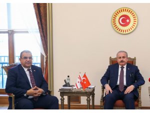 TBMM Başkanı Şentop KKTC Başbakanı Faiz Sucuoğlu’nu kabul etti