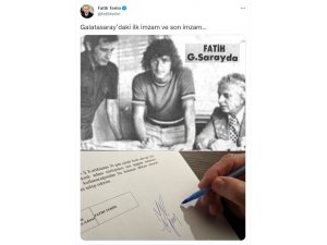 Fatih Terim’den "Son imzam" paylaşımı!