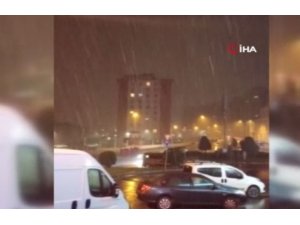 İstanbul’da kar yağışı etkili olmaya başladı