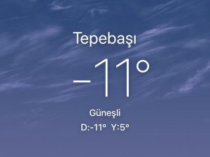 Termometreler eksi 11 dereceyi gösterdi