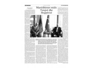 Erdoğan Arnavutluk’ta gazeteye makale yazdı