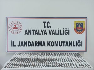 Antalya’da 474 adet sikke ele geçirildi