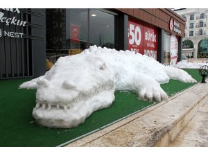 Yapımı 6 saat sürdü 11 metre uzunluğunda, görenler dönüp bir daha baktı