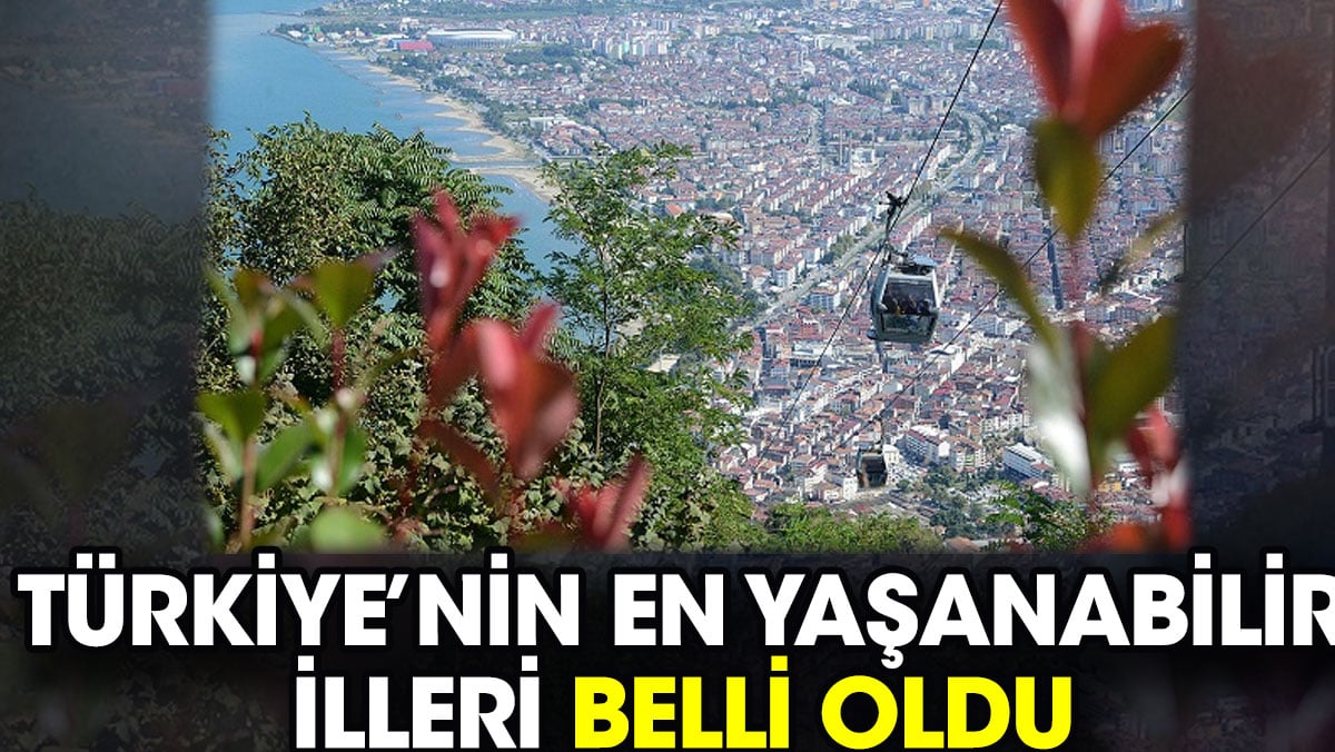 Türkiye’nin En Yaşanabilir İlleri Belli Oldu! Ağrı Kaçıncı Sırada?