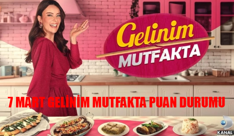 Gelinim Mutfakta 7 Mart 2024 Puan Durumu AÇIKLANDI: Kanal D Canlı Gelinim Mutfakta Bugün Çeyreği Kim Aldı?