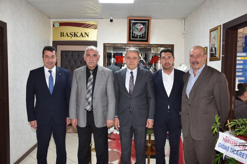 Erzurum Sağlık-Sen Şube Başkan Yardımcıları ve Tortum Devlet Hastanesi Müdürü, Tortum Belediye Başkanını Ziyaret Etti