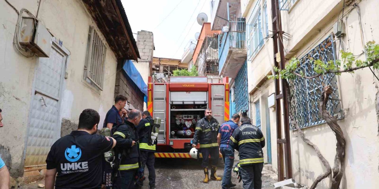 Kahramanmaraş'ta kısa süren ev yangını