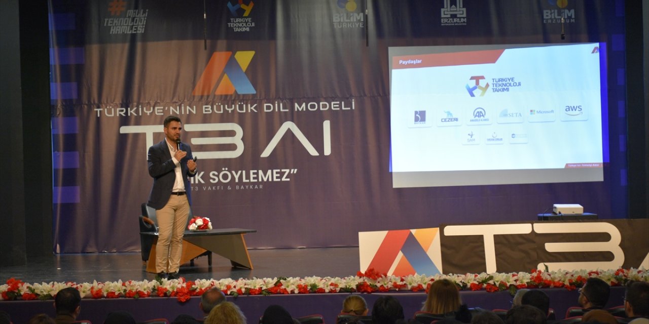 Türkiye'nin Büyük Dil Modeli T3 AI projesi Erzurum'da anlatıldı