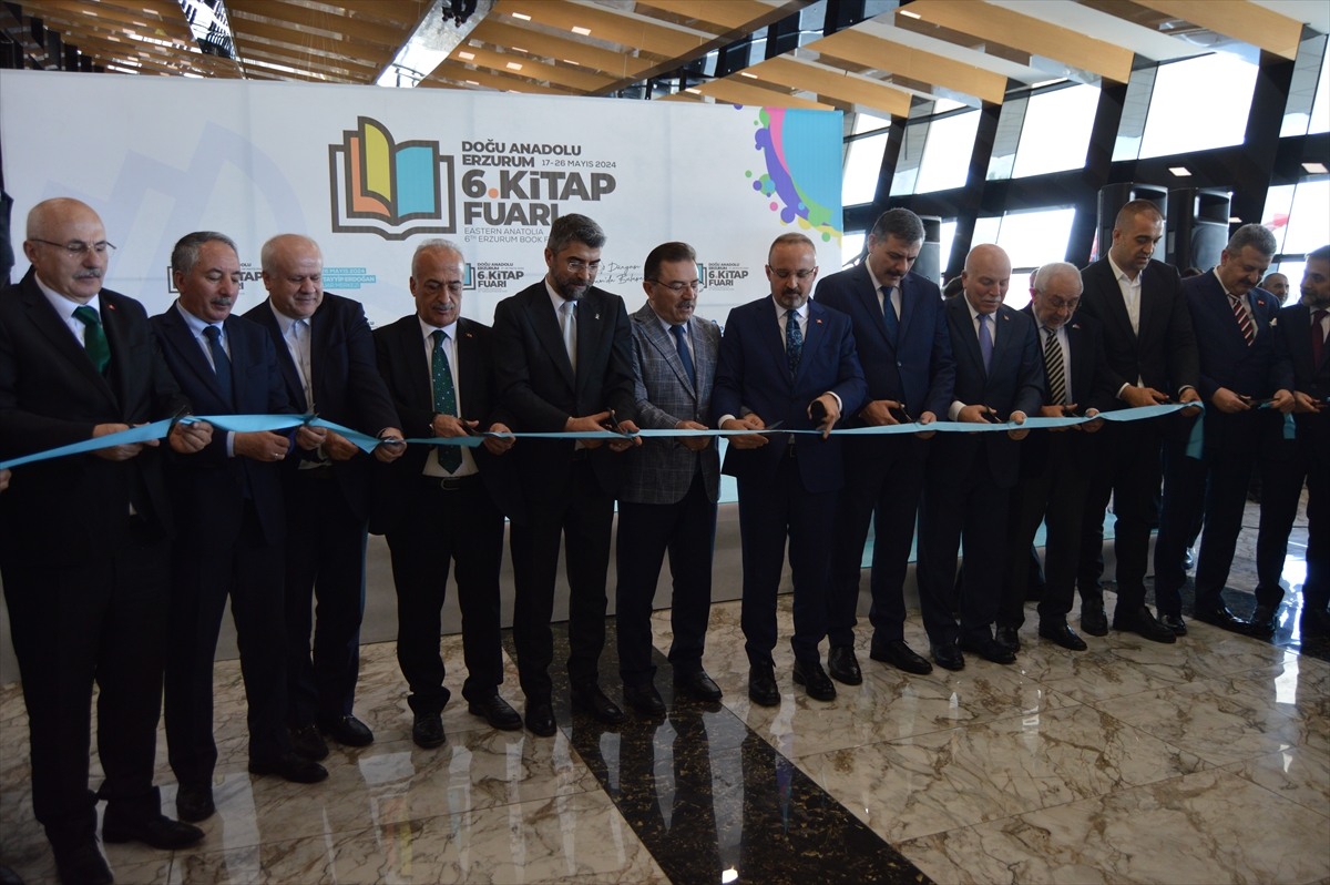 6. Doğu Anadolu Erzurum Kitap Fuarı törenle açıldı