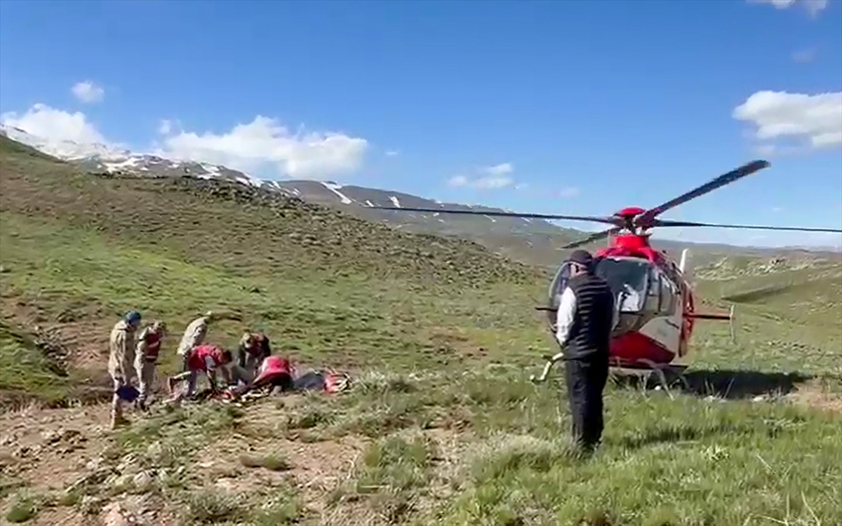 Van'da mantar toplarken düştü, helikopterle hastaneye ulaştırıldı