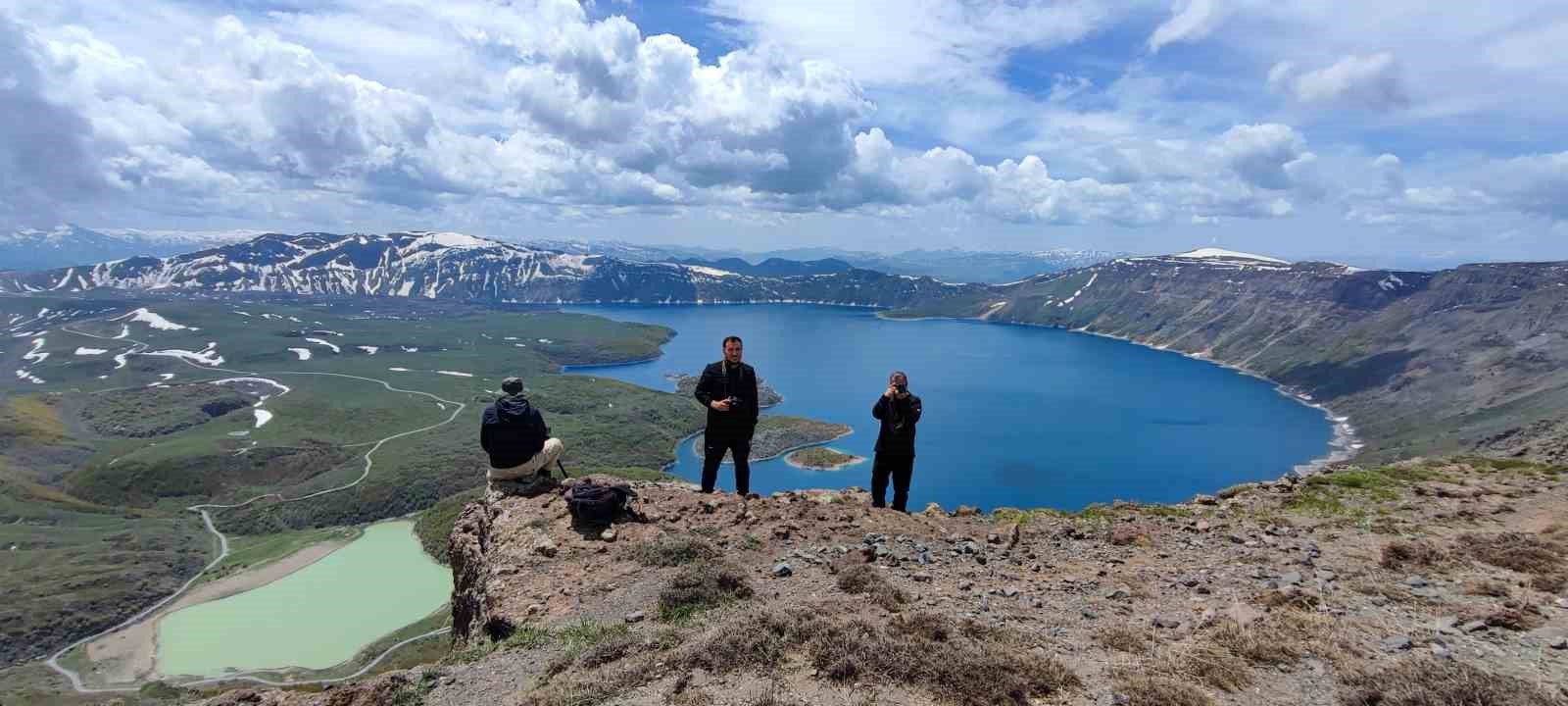 Nemrut krateri zirveden görüntülendi