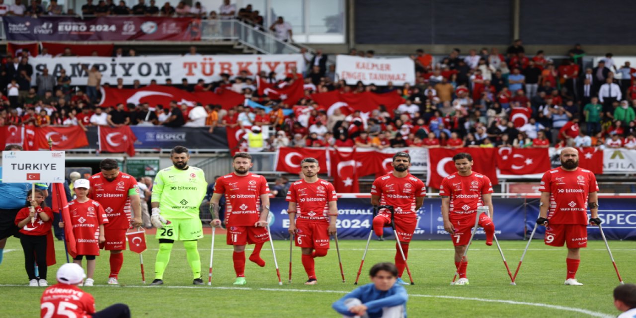 Ampute Milli Futbol Takımı 3. kez Avrupa şampiyonu oldu