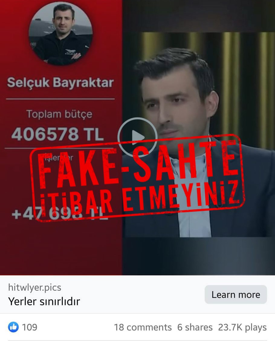 Selçuk Bayraktar’dan dolandırıcılık uyarısı