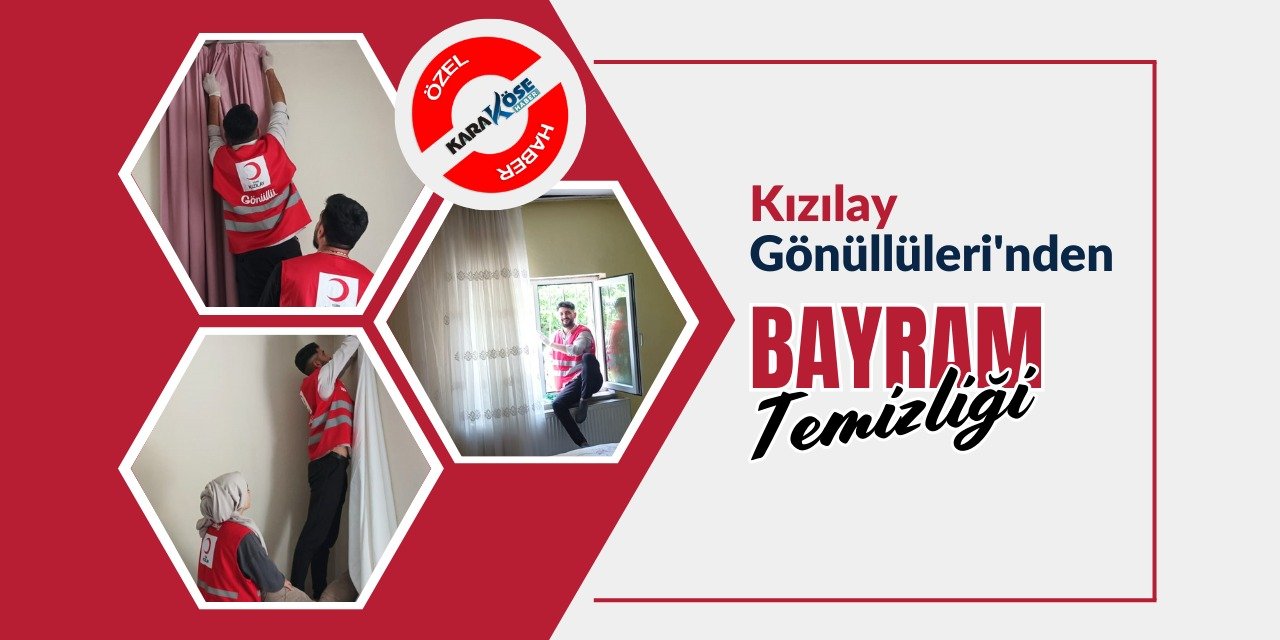 Kızılay Gönüllüleri Bayram temizliği yaptı