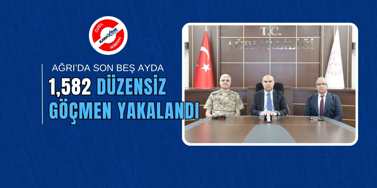 Ağrı’da son beş ayda 1,582 düzensiz göçmen yakalandı