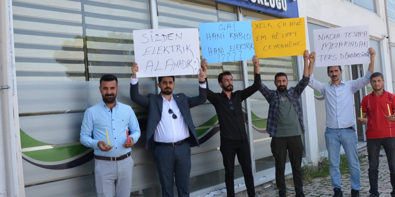 Patnos’ta Aras Edaş'a karşı protesto