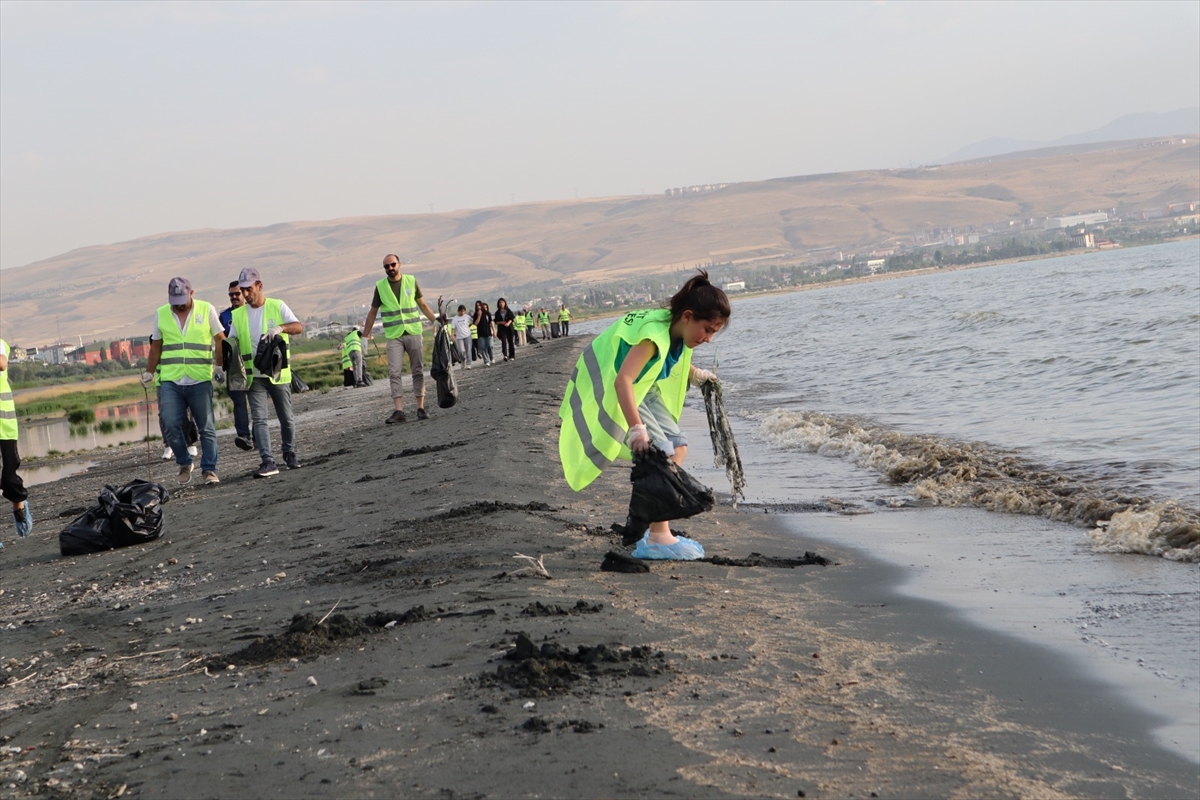 Van Gölü sahili çöplerden arındırıldı