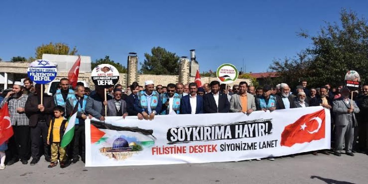 Muş'ta Filistin'e destek yürüyüşü