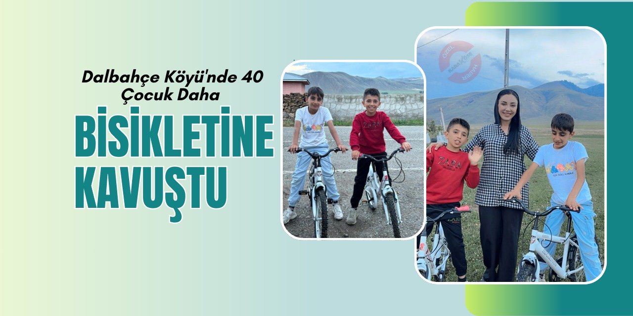 Dalbahçe Köyü'nde 40 Çocuk Bisikletine Kavuştu