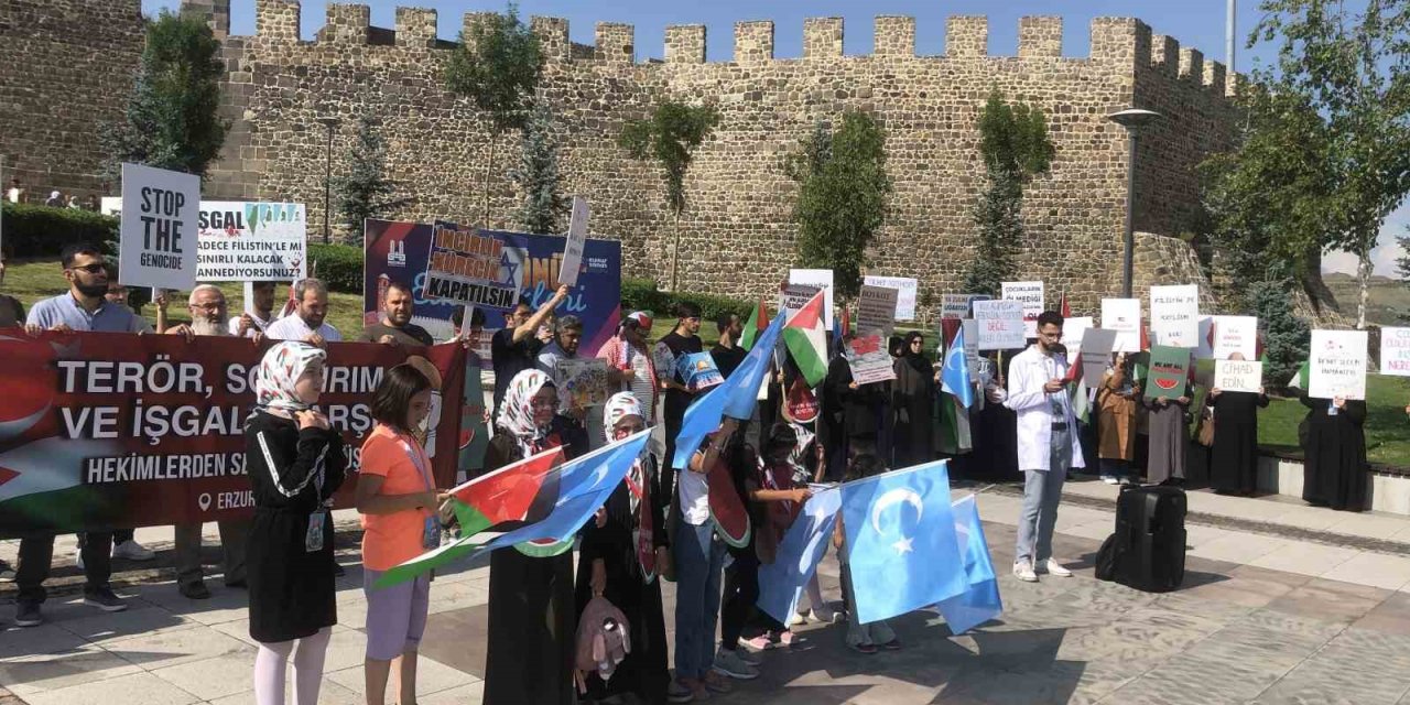 Erzurum’da alkışlı protesto