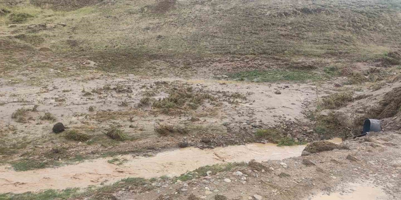 Bingöl’de yağmurun ardından sel meydana geldi