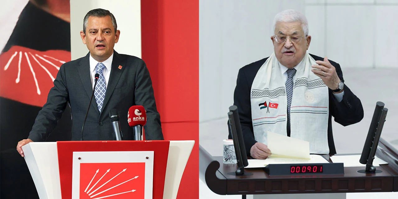 CHP Lideri Özel, Mahmud Abbas ile görüştü