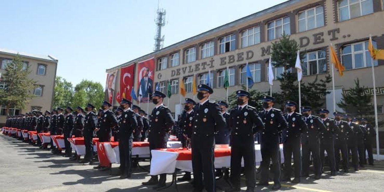 Erzurum'da eğitimini tamamlayan 393 polis adayı mezun oldu