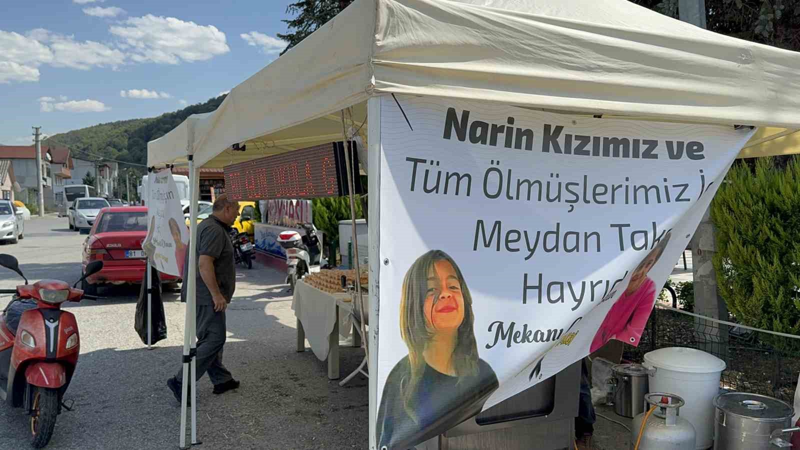 Narin adına Düzce'de lokma dağıtıldı