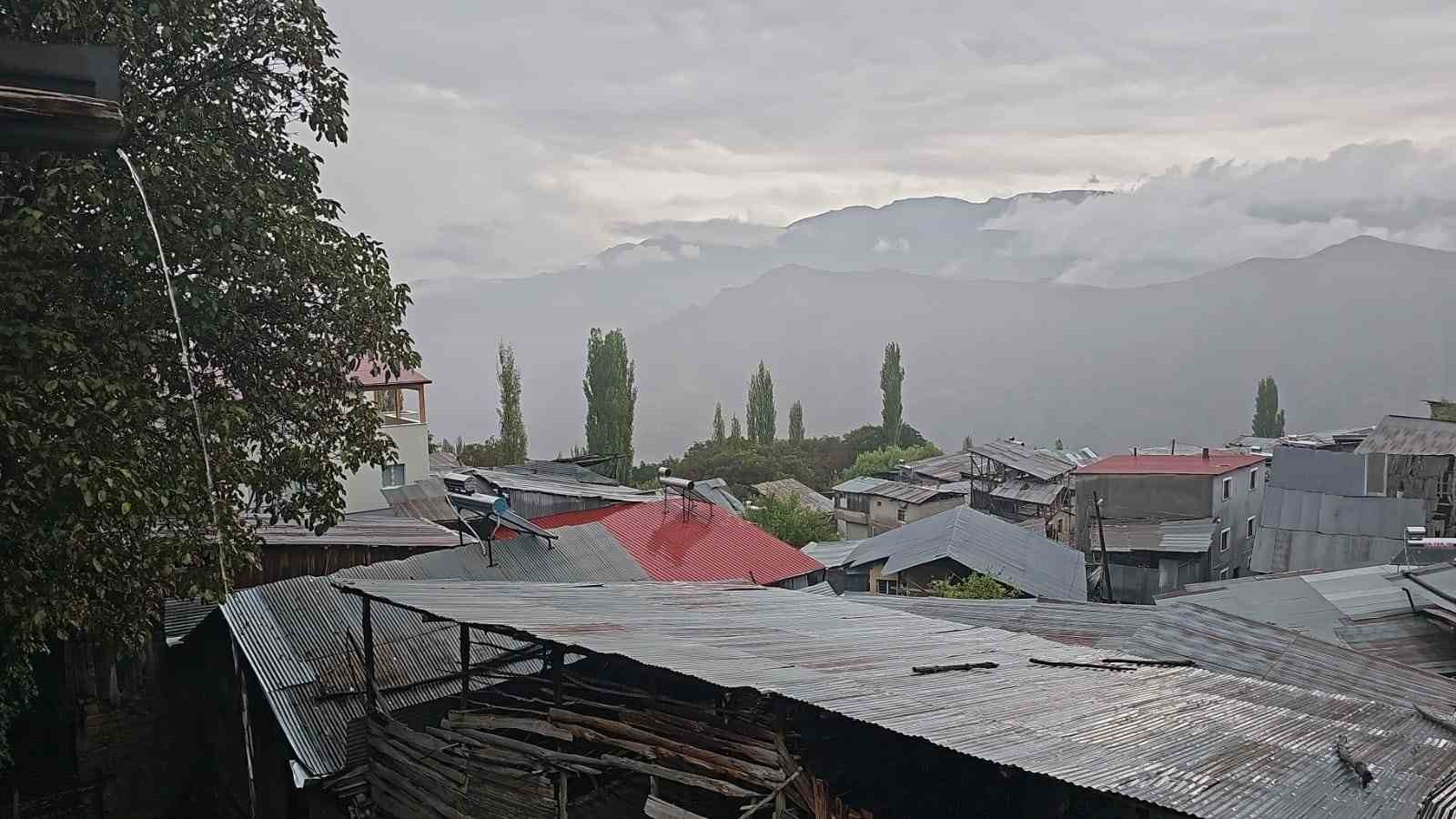 Erzurum'da sağanak yağış etkili oluyor