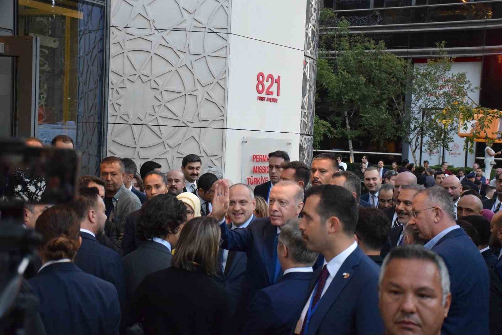 Cumhurbaşkanı Erdoğan New York'ta bulunan Türkevi'nde