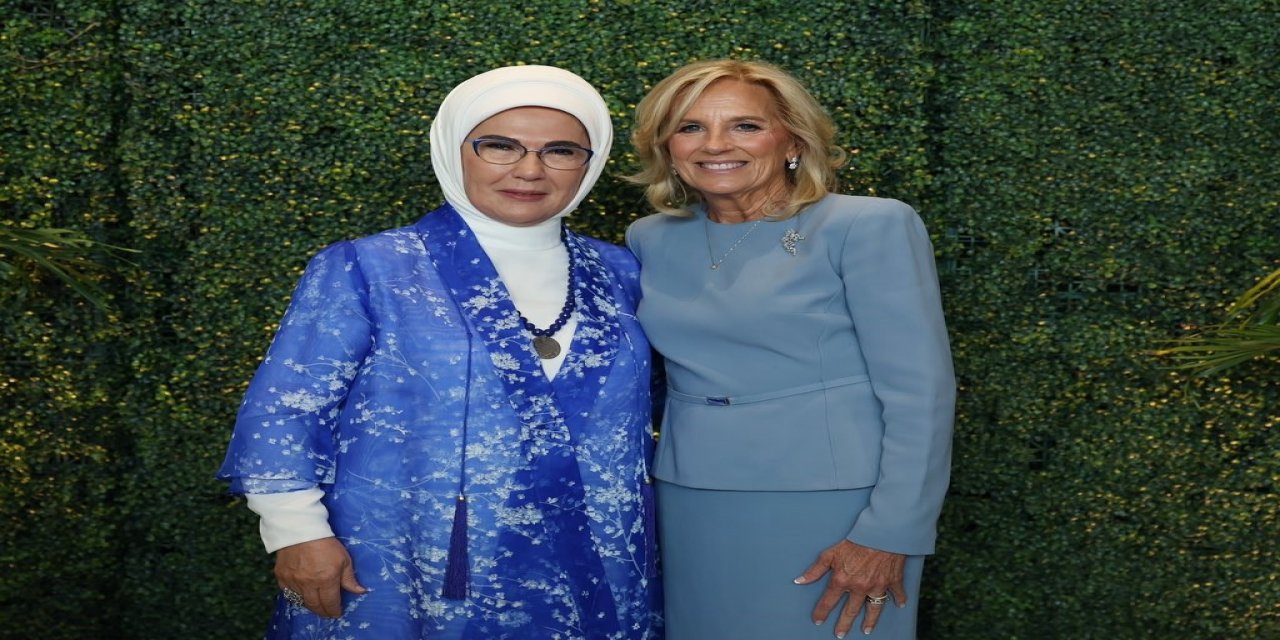 Emine Erdoğan ve ABD Başkanı Biden’ın eşi Jill Biden Bir Araya Geldi