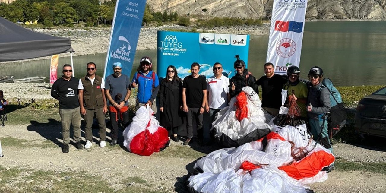 Erzurum'da hava sporları festivali nefes kesti