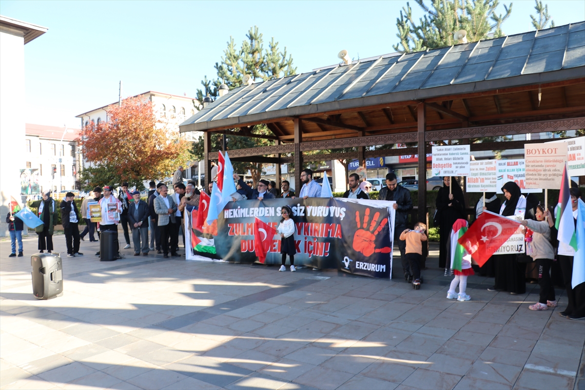 Erzurum'da sağlık çalışanları sessiz yürüyüşü 47 haftadır sürdürüyor