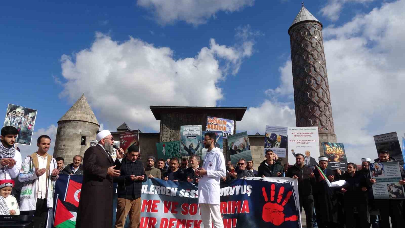 Erzurum’da Hamas lideri Yahya Sinvar için gıyabi cenaze namazı kılındı